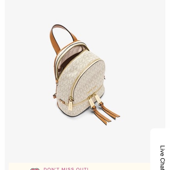 Micheal Kors Rhea Mini Logo Backpack/Bag - Picture 2 of 7